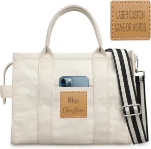 ABAMERICA The Tote Bag for Women Large Work Tote Bags Embroidery With 8/13 Pockets Zipper for Travel School Design from USA