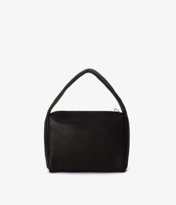 Aeta/DEER LEATHER ONE SHOULDER SQUARE(BLACK)