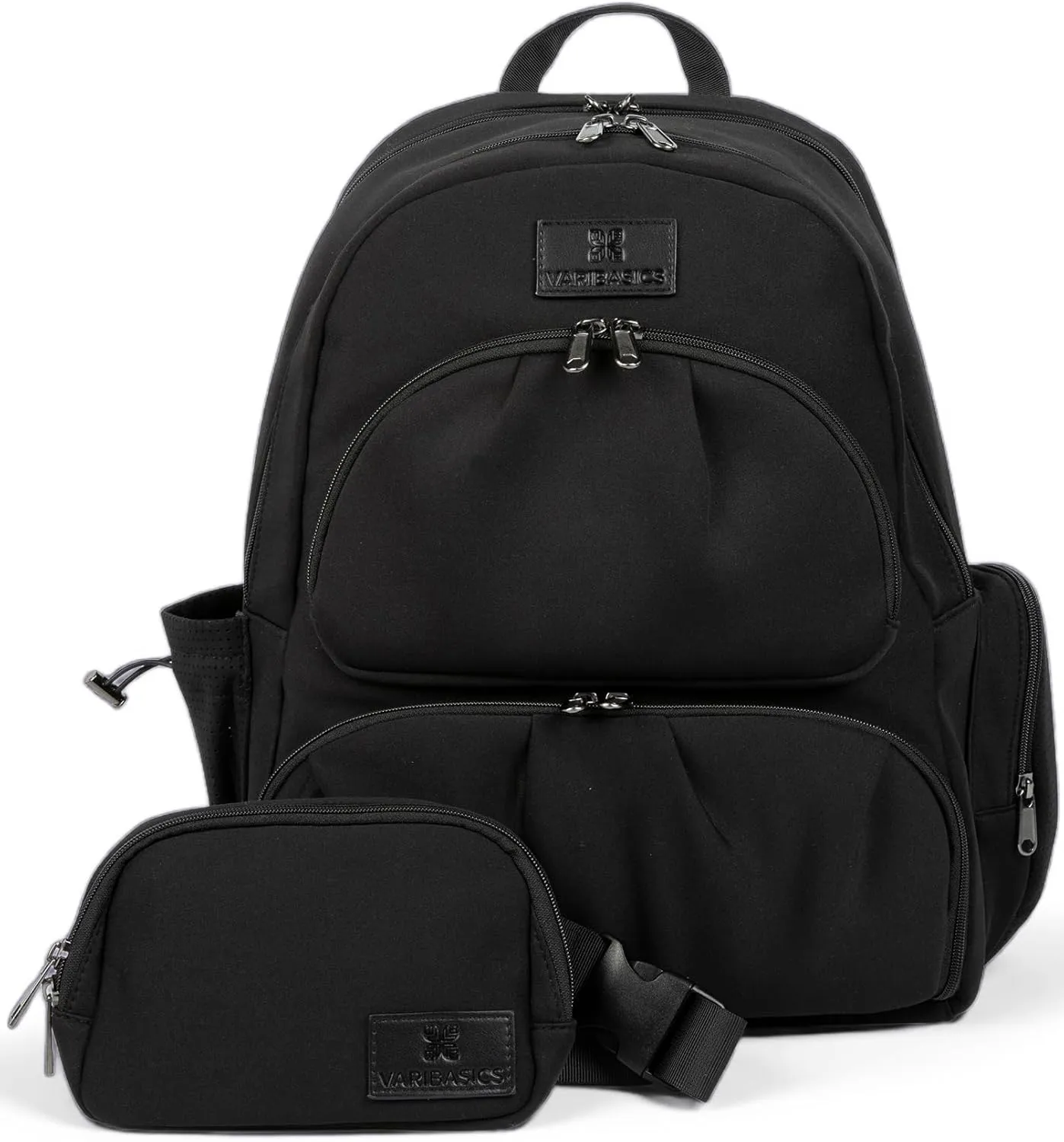 Alira Laptop Backpack with Built-In Lunch Box for Women, Travel Backpack with Cooler Compartment, Lunch Bag Women, Neoprene, 17-Inch Laptop Holder, Includes Belt Bag (Black)