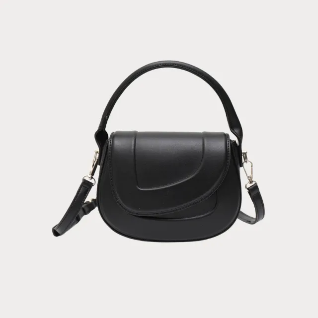 Briella | Luxe Statement Minimalist Saddle Bag