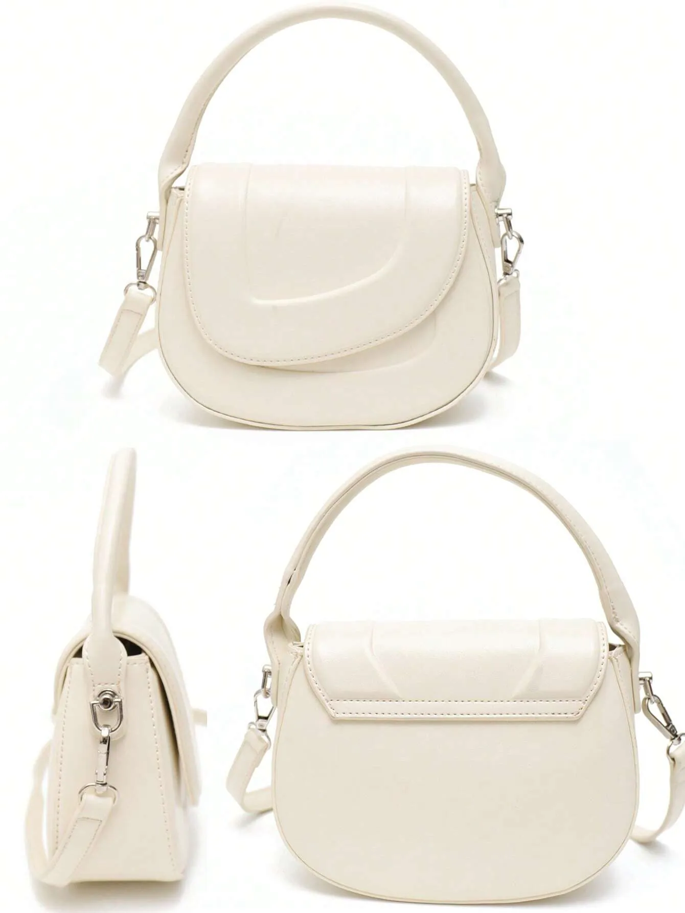Briella | Luxe Statement Minimalist Saddle Bag