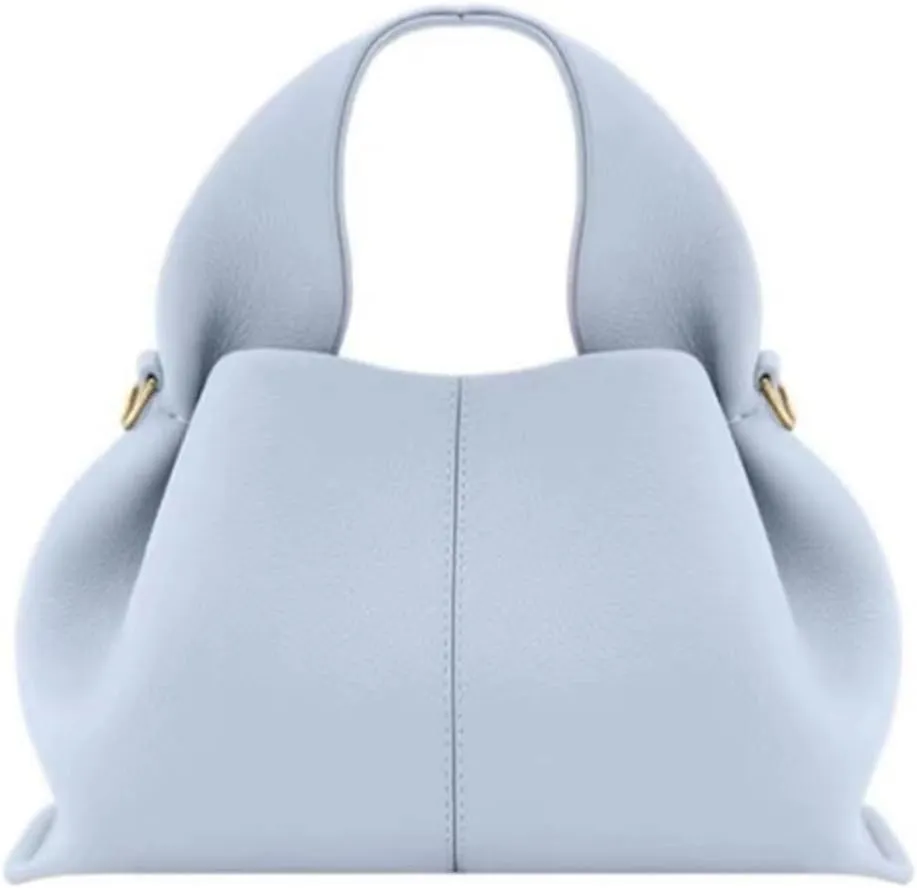 Cloud Silhouette Leather HandbagDesigner Leather Shoulder Bags, Retro Crossbody bag Purse Casual Dumpling Hobo Bag
