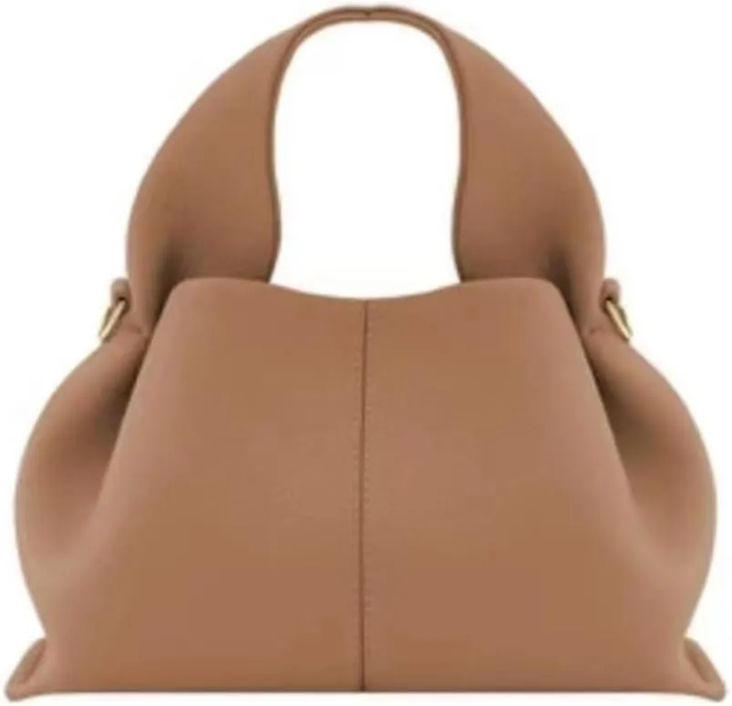 Cloud Silhouette Leather HandbagDesigner Leather Shoulder Bags, Retro Crossbody bag Purse Casual Dumpling Hobo Bag