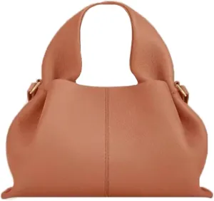 Cloud Silhouette Leather HandbagDesigner Leather Shoulder Bags, Retro Crossbody bag Purse Casual Dumpling Hobo Bag