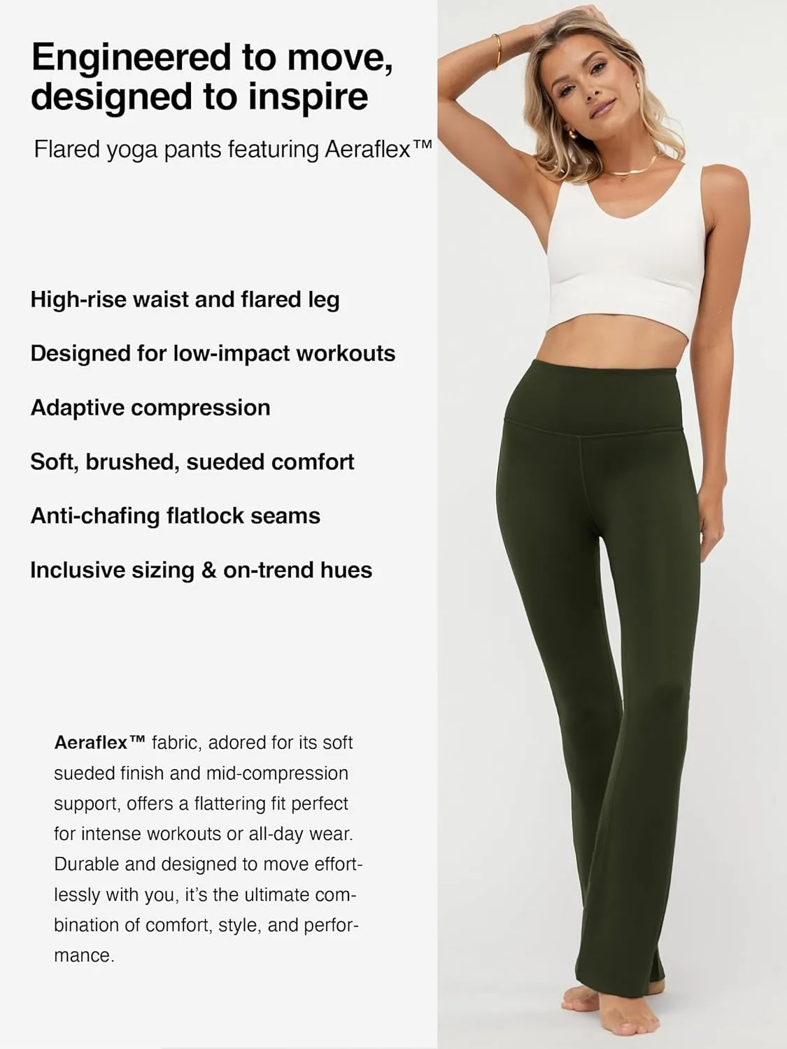 Conceited Leggings for Women - High Rise Active Tummy Control - Soft Sueded Adaptive Compression (Available in Plus Size)