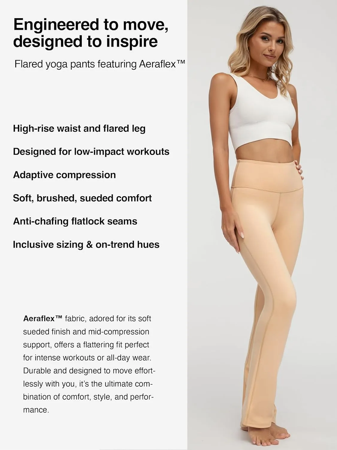 Conceited Leggings for Women - High Rise Active Tummy Control - Soft Sueded Adaptive Compression (Available in Plus Size)