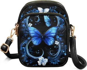 Crossbody Bags for Women Travel Small Sling Purse Leather Shoulder Bags Multi Pockets