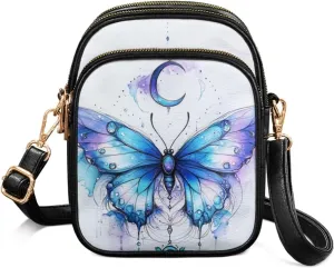 Crossbody Bags for Women Travel Small Sling Purse Leather Shoulder Bags Multi Pockets