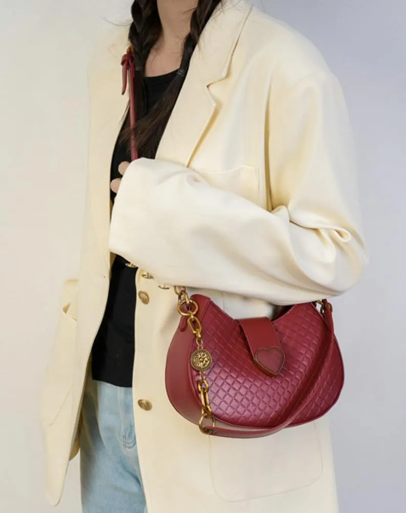 CrossbodyHandbag PU Leather Shoulder Bags Satchel Purse Work Tote Bag for Women 2024