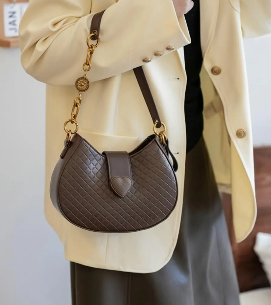 CrossbodyHandbag PU Leather Shoulder Bags Satchel Purse Work Tote Bag for Women 2024