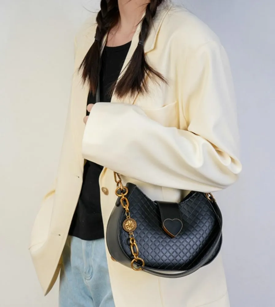 CrossbodyHandbag PU Leather Shoulder Bags Satchel Purse Work Tote Bag for Women 2024