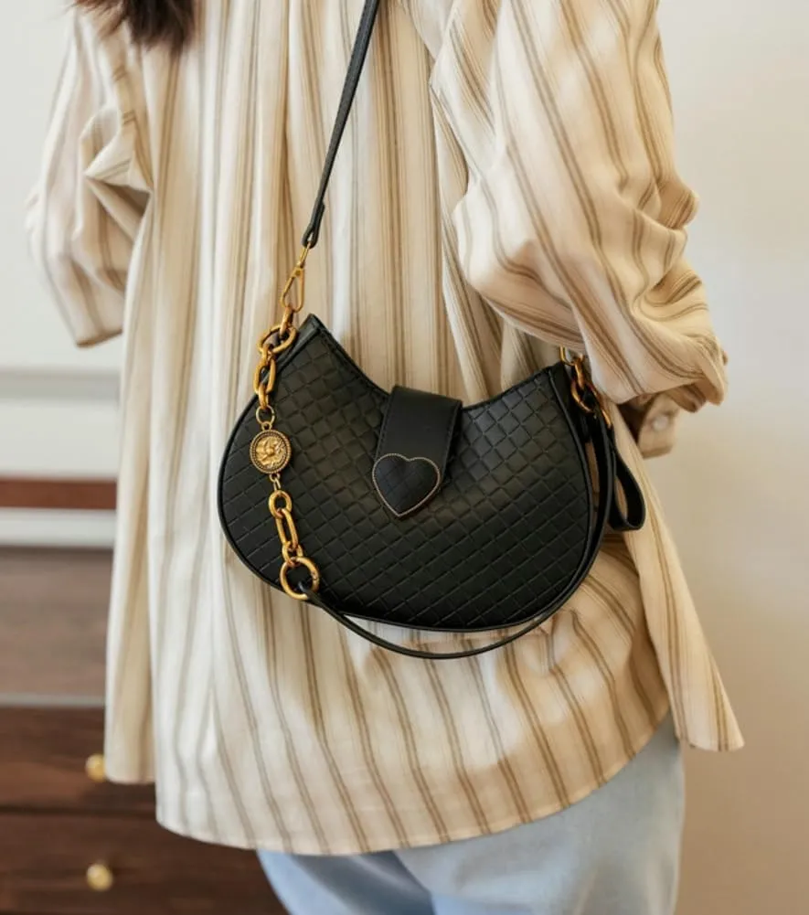 CrossbodyHandbag PU Leather Shoulder Bags Satchel Purse Work Tote Bag for Women 2024