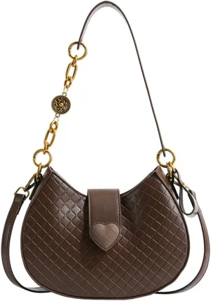 CrossbodyHandbag PU Leather Shoulder Bags Satchel Purse Work Tote Bag for Women 2024