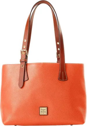 Dooney & Bourke Handbags for Women, Pebble Grain Leather Hanna Small Tote Bag with Zipper Compartment