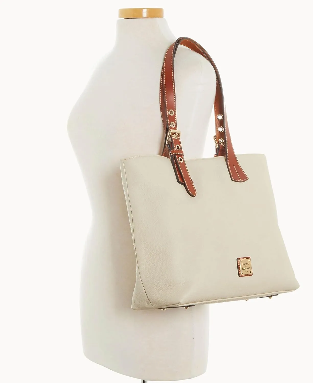 Dooney & Bourke Tote Bags for Women, Pebble Grain Leather Emily Tote Bag with Zipper Compartment