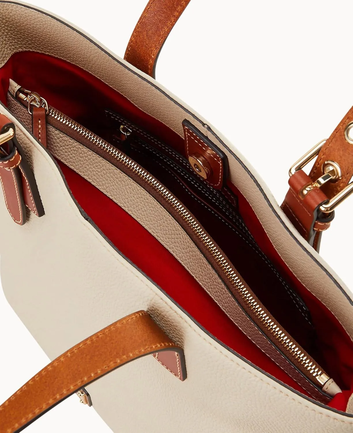 Dooney & Bourke Tote Bags for Women, Pebble Grain Leather Emily Tote Bag with Zipper Compartment