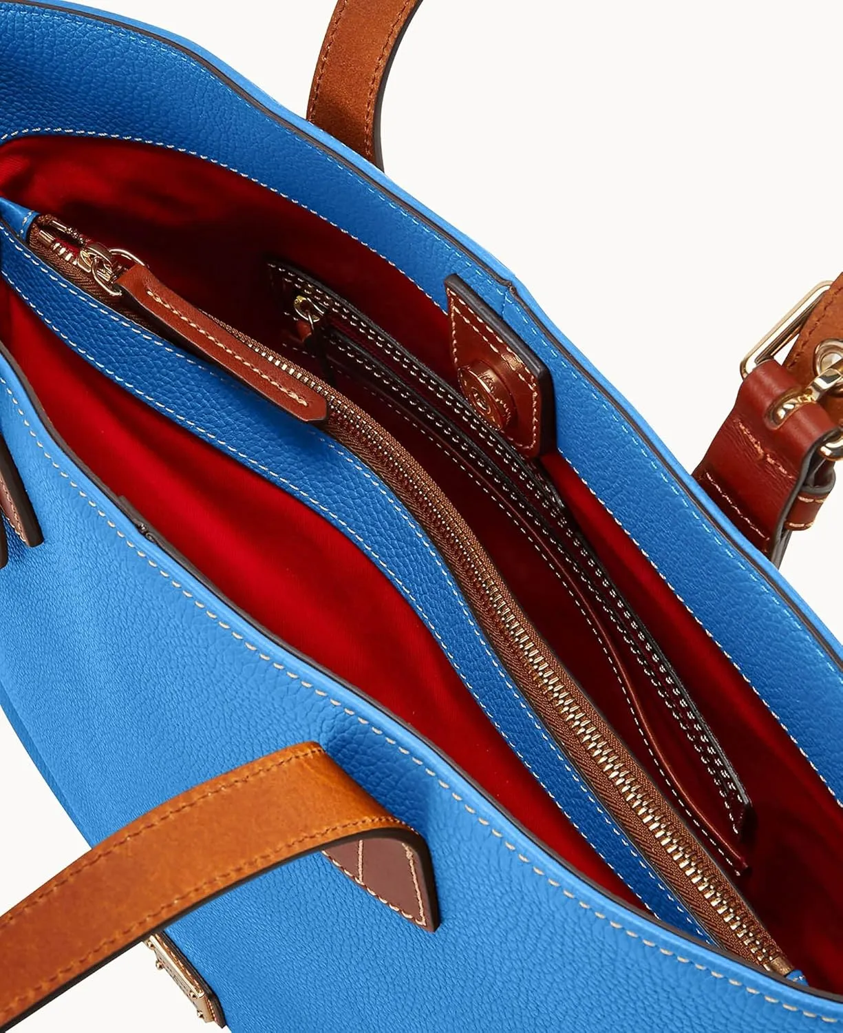 Dooney & Bourke Tote Bags for Women, Pebble Grain Leather Emily Tote Bag with Zipper Compartment