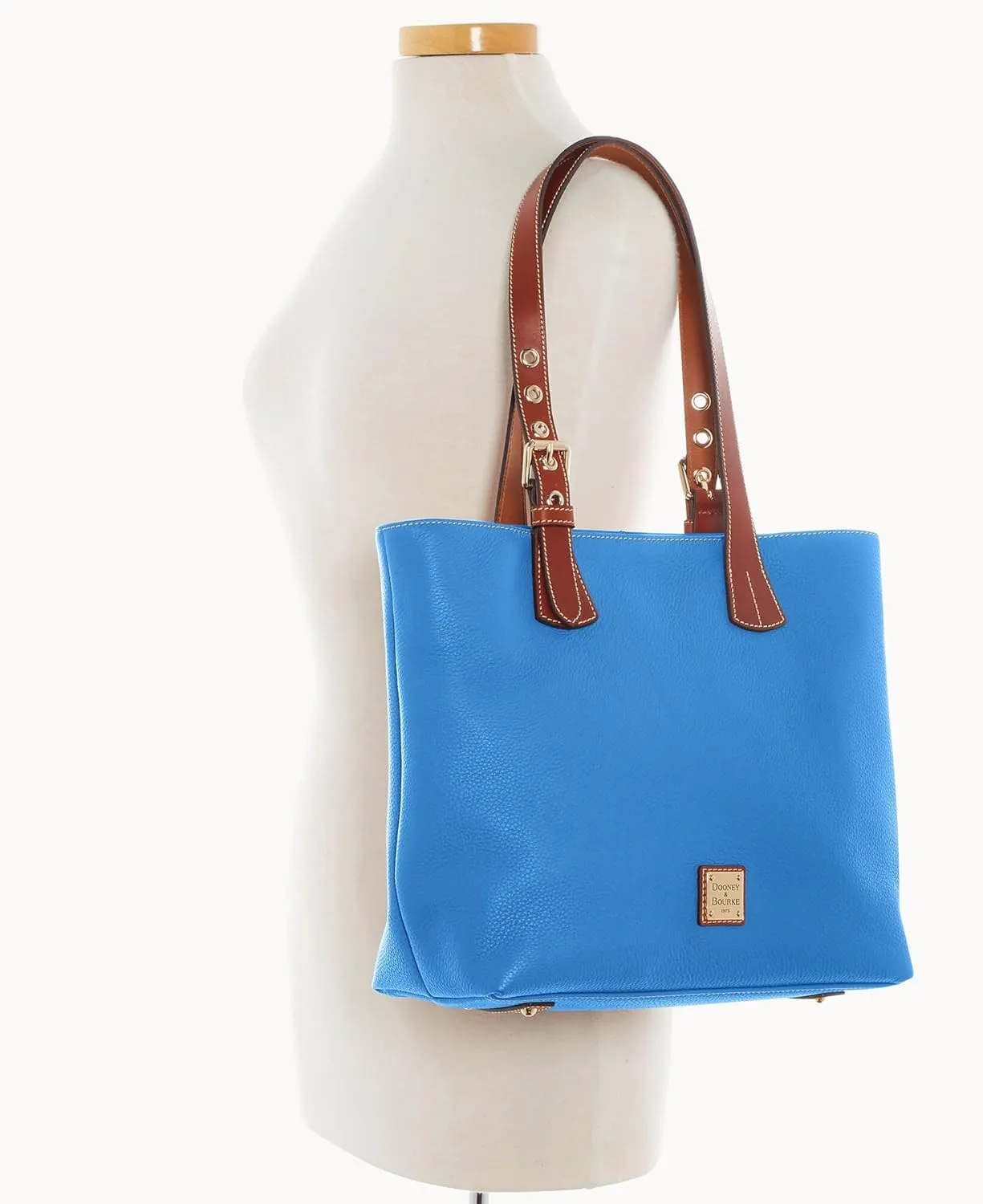 Dooney & Bourke Tote Bags for Women, Pebble Grain Leather Emily Tote Bag with Zipper Compartment