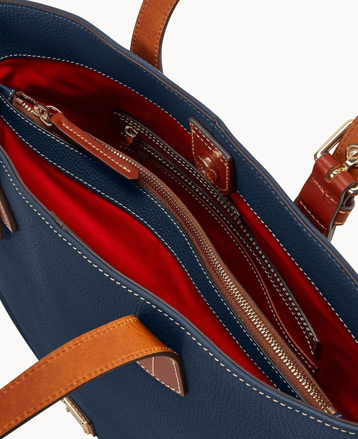 Dooney & Bourke Tote Bags for Women, Pebble Grain Leather Emily Tote Bag with Zipper Compartment