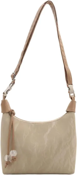 Fashion Dumpling Bag PU Leather Shoulder Bags Casual Crossbody Purse Sling Pack Satchel for Women Girls
