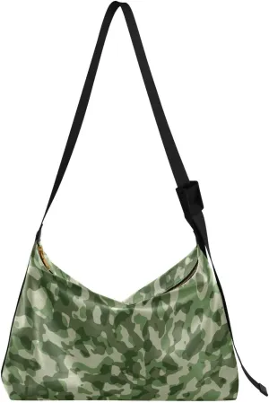 Kigai Jungle Camouflage Crossbody Bag Hobo Handbag Purse Fashion PU Leather Shoulder Bags for Women