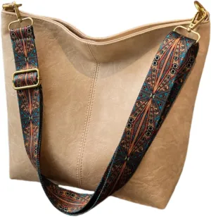 Large Capacity Bucket Bag-Work Tote Bag with Broad Shoulder Strap and Smooth Zipper,Perfect for Work Shopping