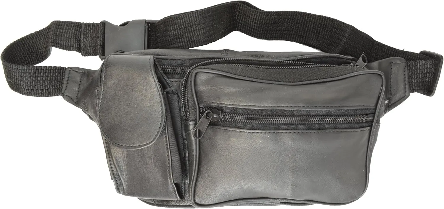 Leather Fanny Pack With Cell Case