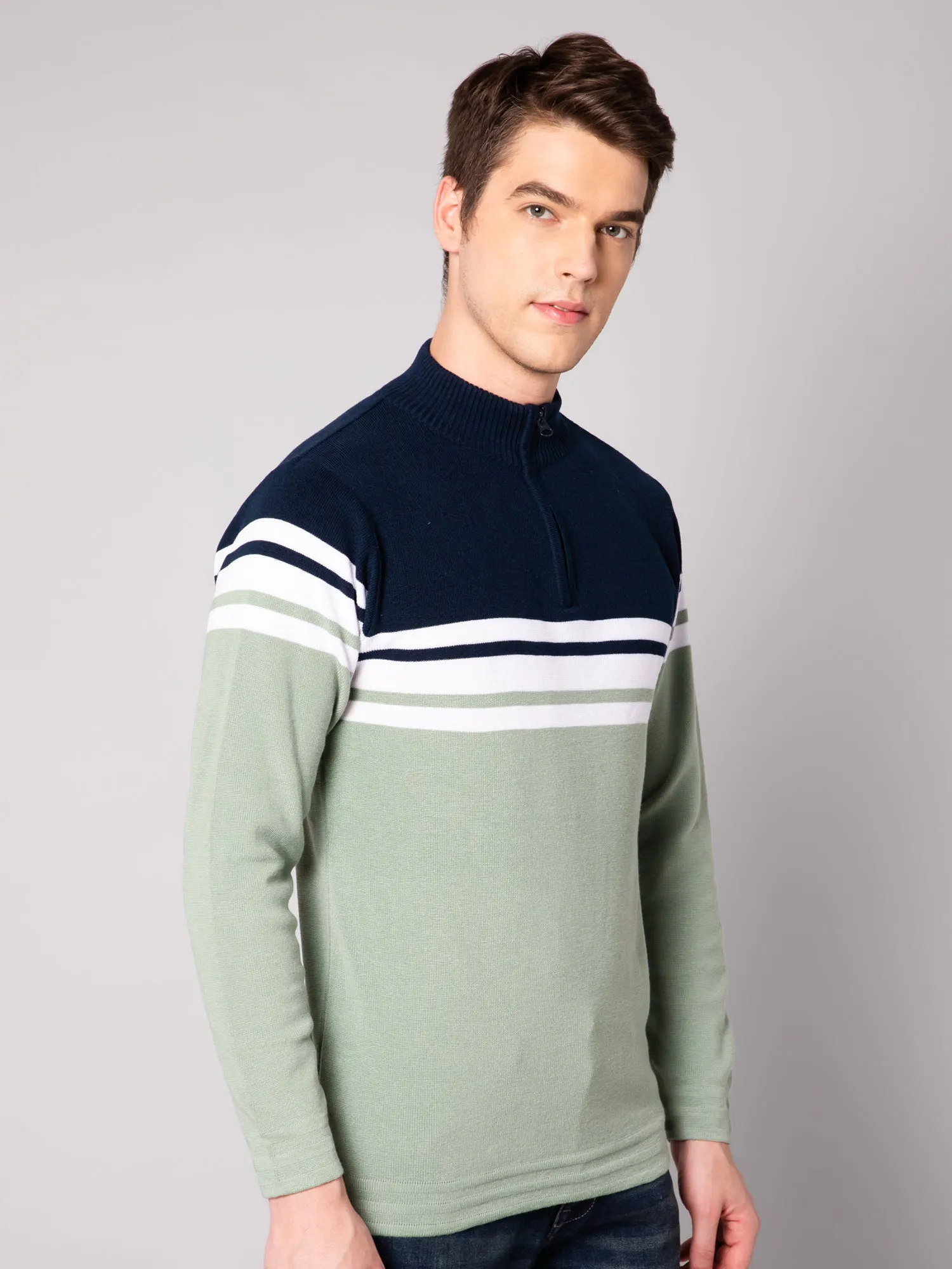 Mens Light Green Sweater