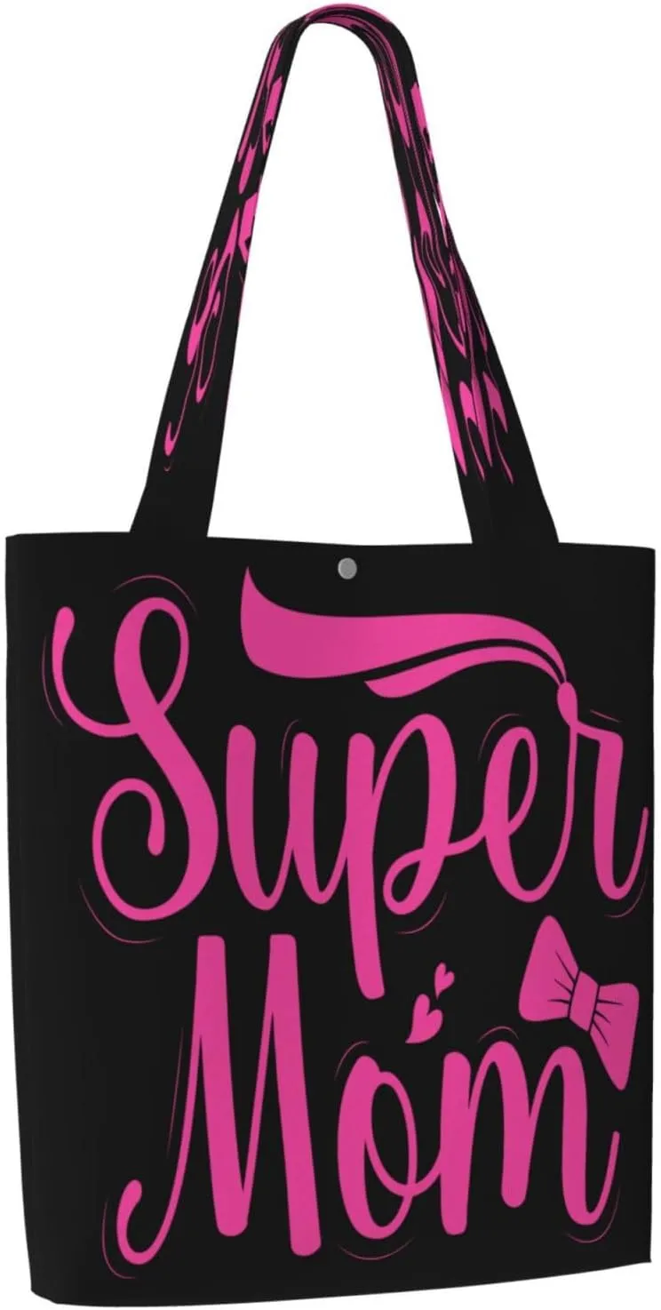 Mother's Day Sunflower to My Mom Canvas Totes Bag Shoulder Bags Shopping Crossbody Travel Handbag 13.8 X 15.4 inch
