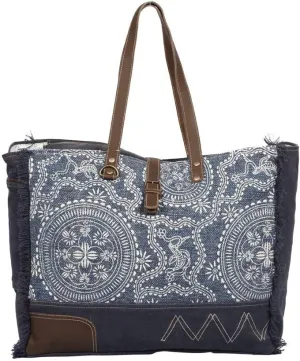 Myra Bag Sylvan Upcycled Canvas Weekender Bag S-1342