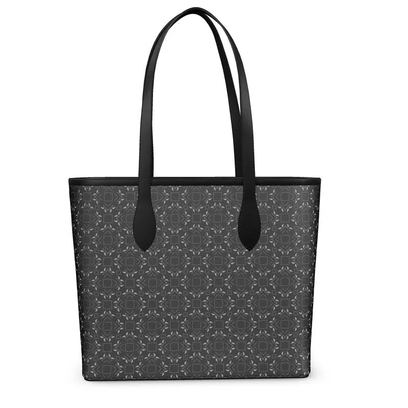 Narrow Leather Shopper Bag