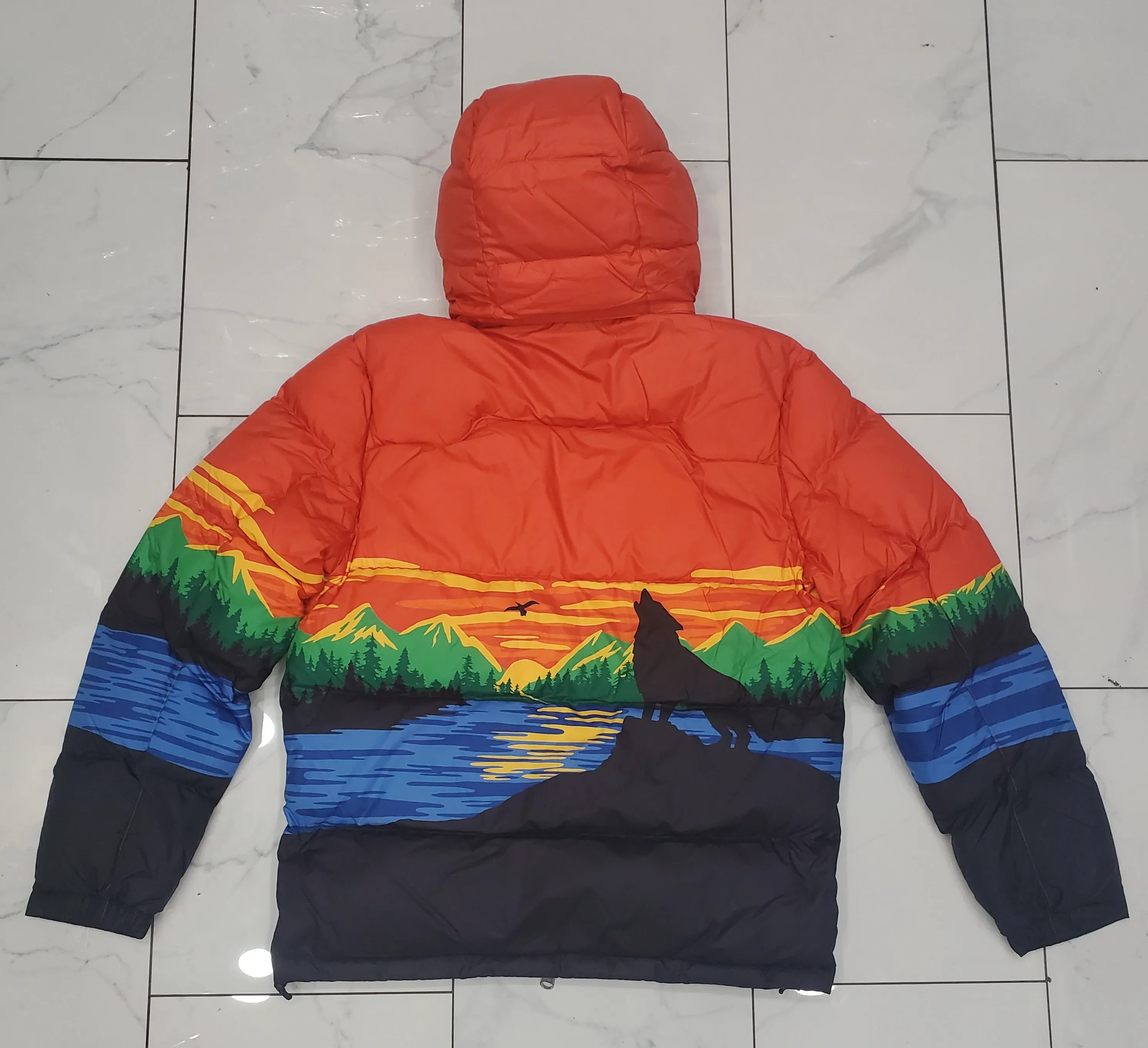 Nwt Polo Ralph Lauren Orange Sportsman Down Jacket