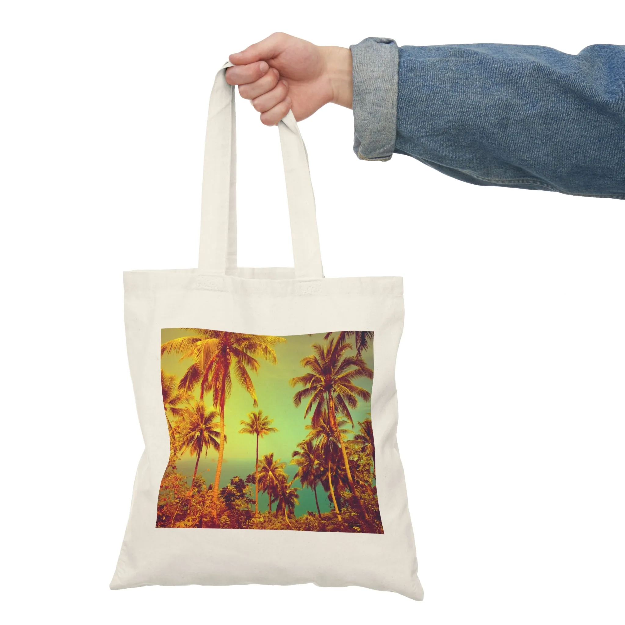 Palm Trees - Natural Tote Bag ~ Sharon Dawn Collection