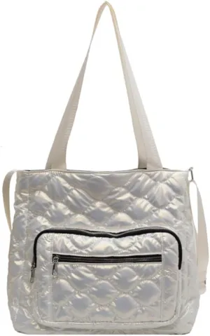Puffer Purses for Women Quilted Crossbody Bag Tote Bag Tote Bag Quilted Shoulder Bags