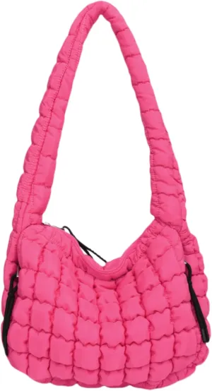 Puffer Quilted Shoulder Bags Purse Cloud Puffy Crescent Tote Bag Designer Nylon Hobos Padded Crossbody Bag for Women