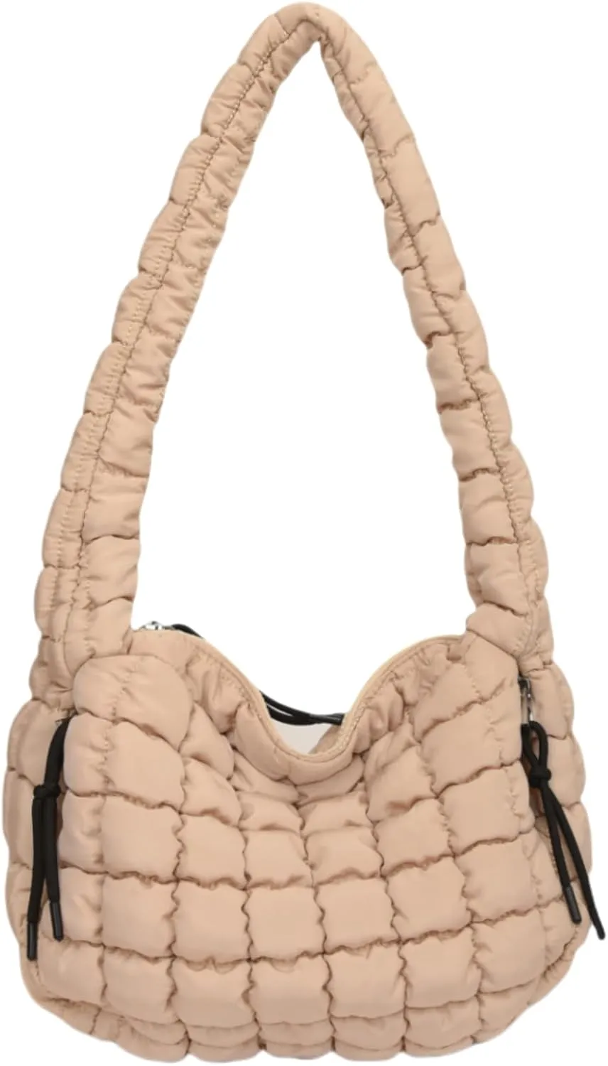 Puffer Quilted Shoulder Bags Purse Cloud Puffy Crescent Tote Bag Designer Nylon Hobos Padded Crossbody Bag for Women