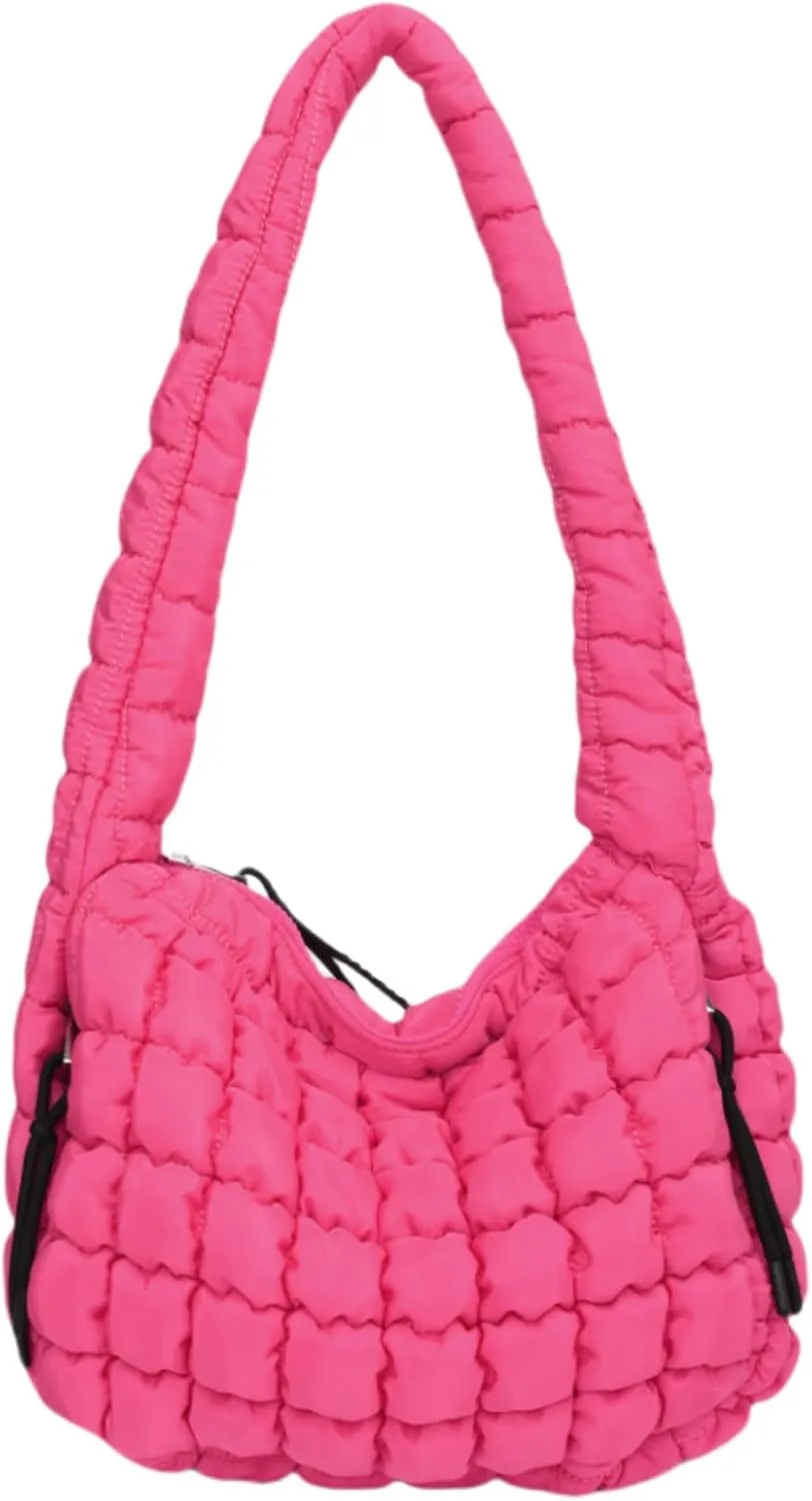 Puffer Quilted Shoulder Bags Purse Cloud Puffy Crescent Tote Bag Designer Nylon Hobos Padded Crossbody Bag for Women
