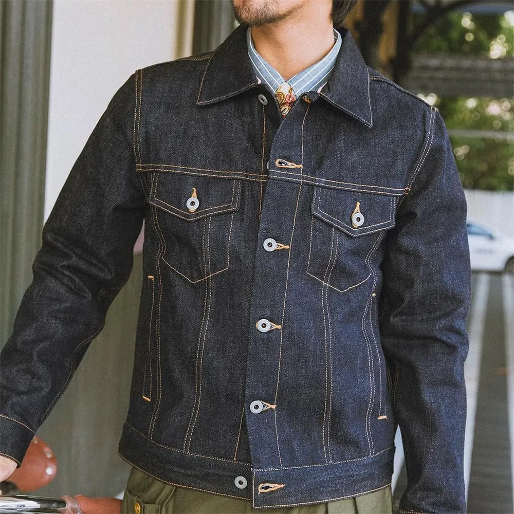 Red Tornado 16oz Selvedge Denim Trucker Jacket