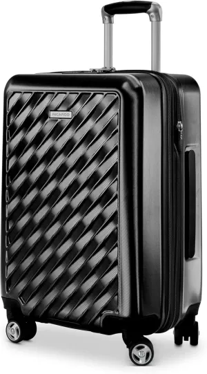 Ricardo Beverly Hills Melrose Hardside Expandable Luggage with Lightweight Construction for Smooth Traveling, Stylish, Durable, and Spacious, Men and Women, Black, Check-In Large 29-Inch