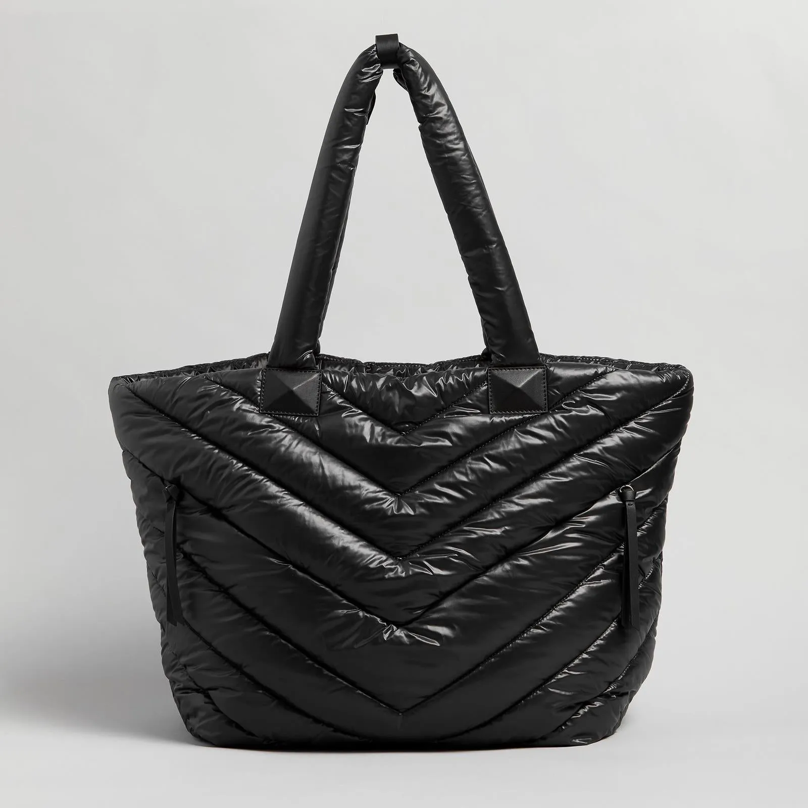 Rox Quilted Nylon Tote (Black)