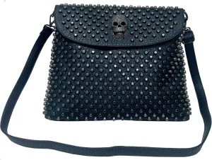Skull Tote Bags Women Handbags Rivet Purse Shoulder Bag Faux Leather Totes Punk Hip Hop Satchel Style Handbags
