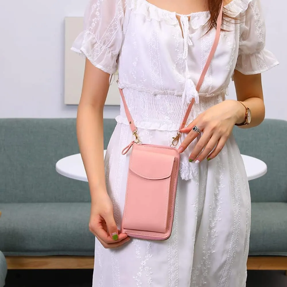 The Original Clutch Wallet, Crossbody Leather Shoulder Bags and Clutches, Women's Crossbody Handbags Cellphone Pouch