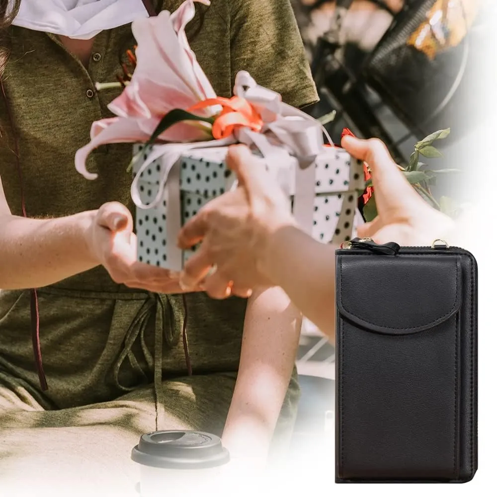 The Original Clutch Wallet, Crossbody Leather Shoulder Bags and Clutches, Women's Crossbody Handbags Cellphone Pouch