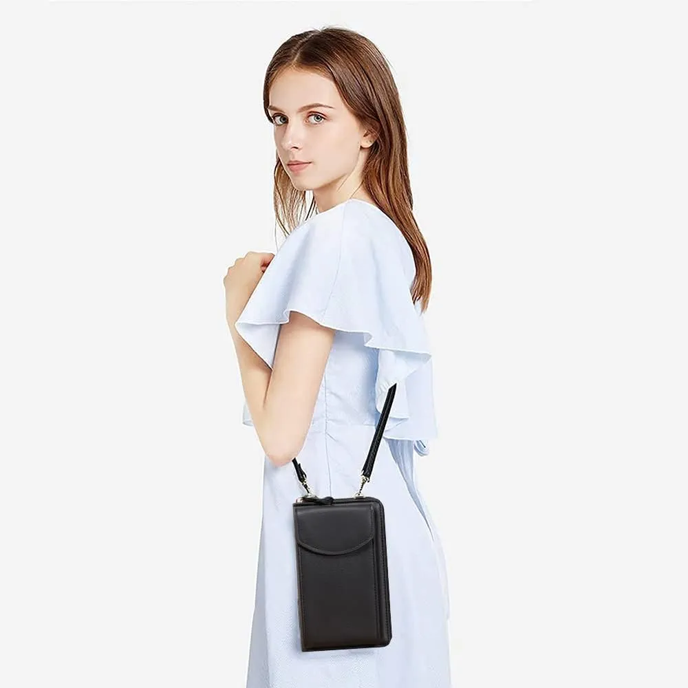 The Original Clutch Wallet, Crossbody Leather Shoulder Bags and Clutches, Women's Crossbody Handbags Cellphone Pouch