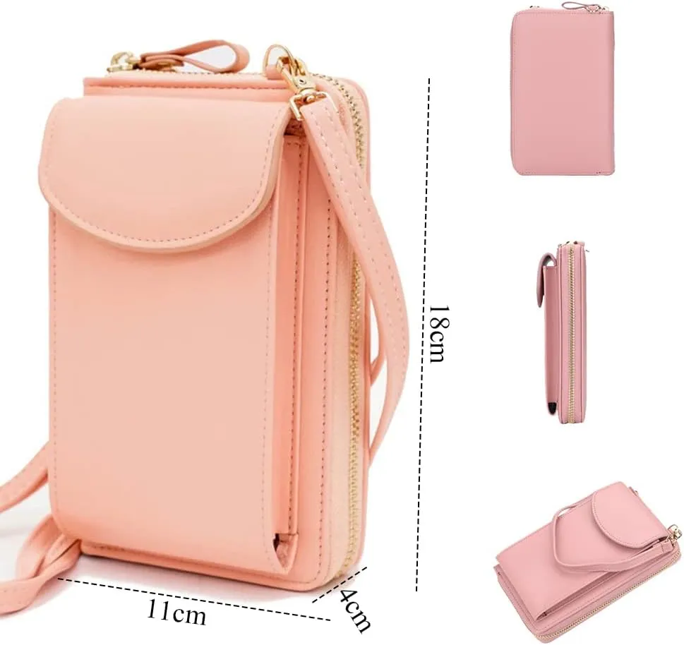 The Original Clutch Wallet, Crossbody Leather Shoulder Bags and Clutches, Women's Crossbody Handbags Cellphone Pouch