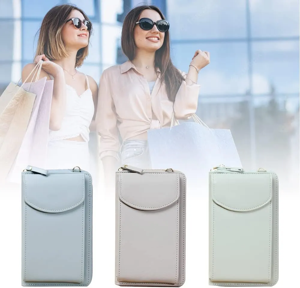 The Original Clutch Wallet, Crossbody Leather Shoulder Bags and Clutches, Women's Crossbody Handbags Cellphone Pouch