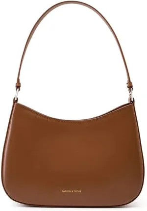 Top Grain Leather Shoulder Bags for Women Hobo Crescent Bag Handbags Purse