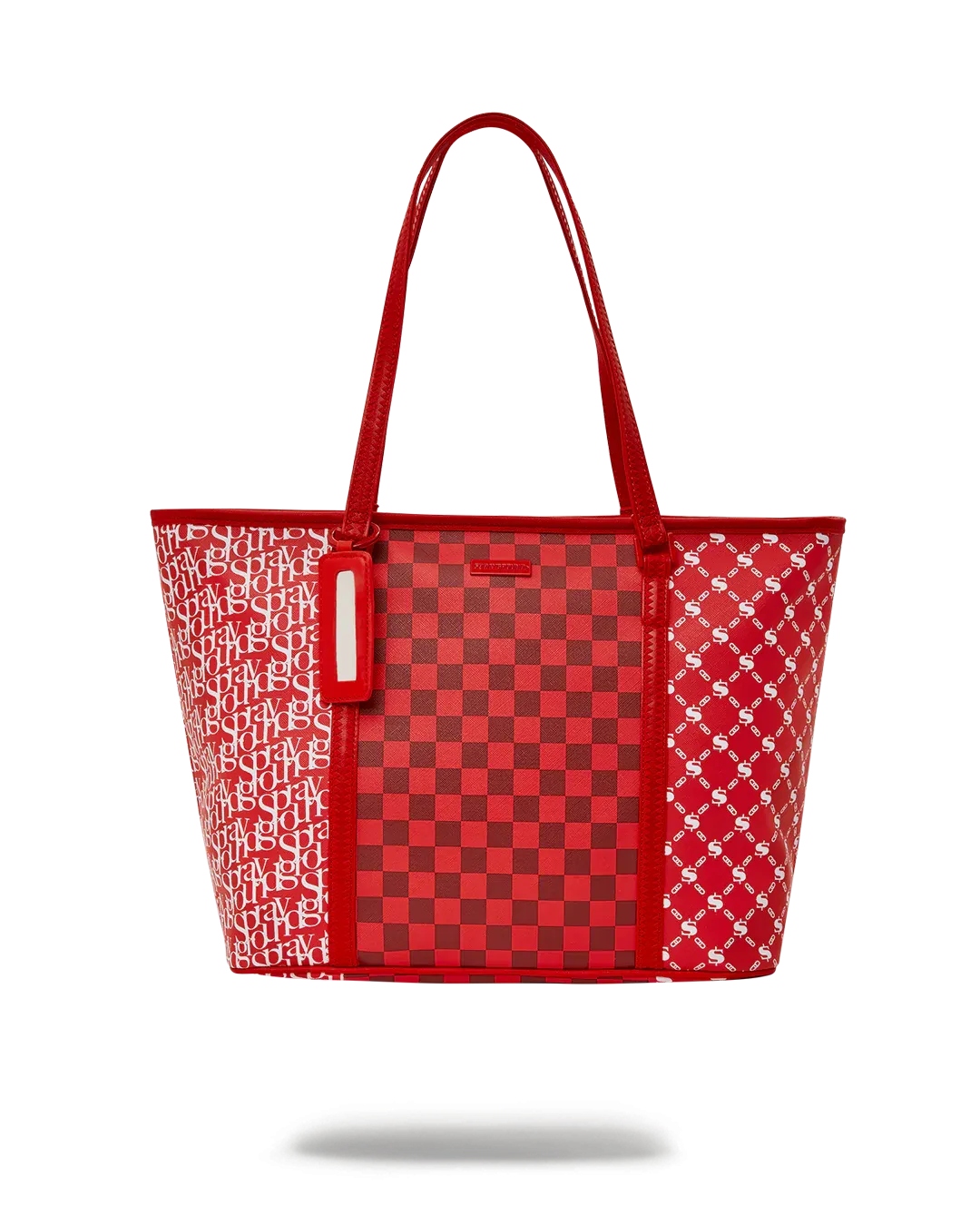 TRI SPLIT RED TOTE