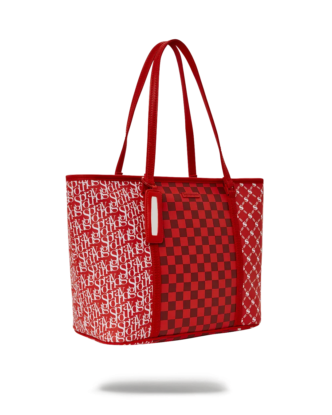TRI SPLIT RED TOTE