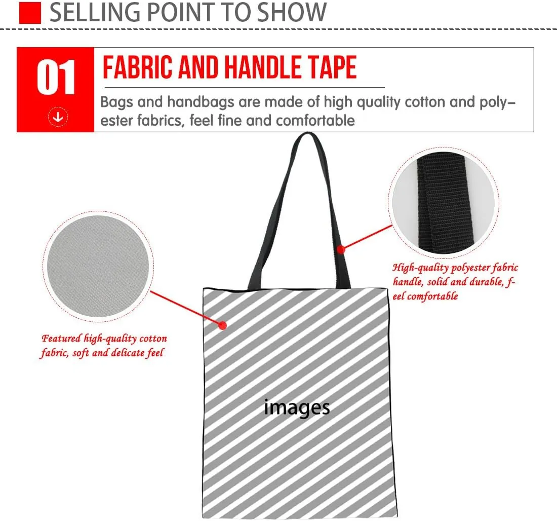 UNICEU Womens Printed Canvas Tote Shoulder Fashion Shopping Casual Foldaway Travel Bag